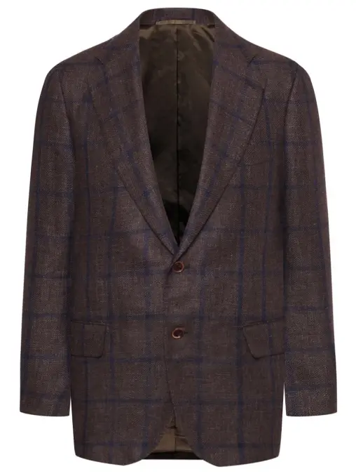 Пиджак из шерсти и льна STILE LATINO