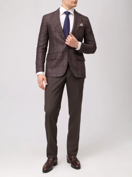 Пиджак из шерсти и льна STILE LATINO