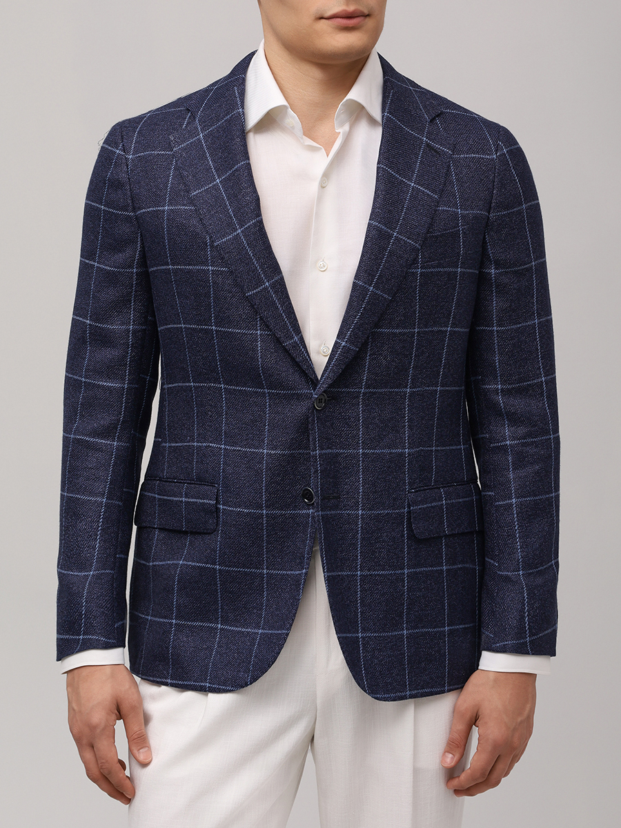 Пиджак из шерсти и льна