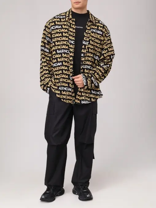 Рубашка из вискозы BALENCIAGA