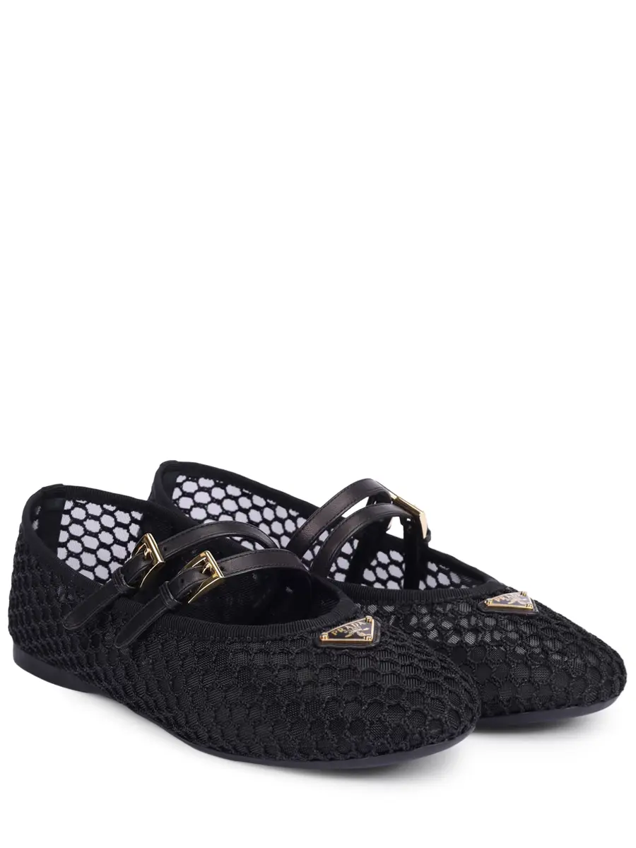 Балетки текстильные