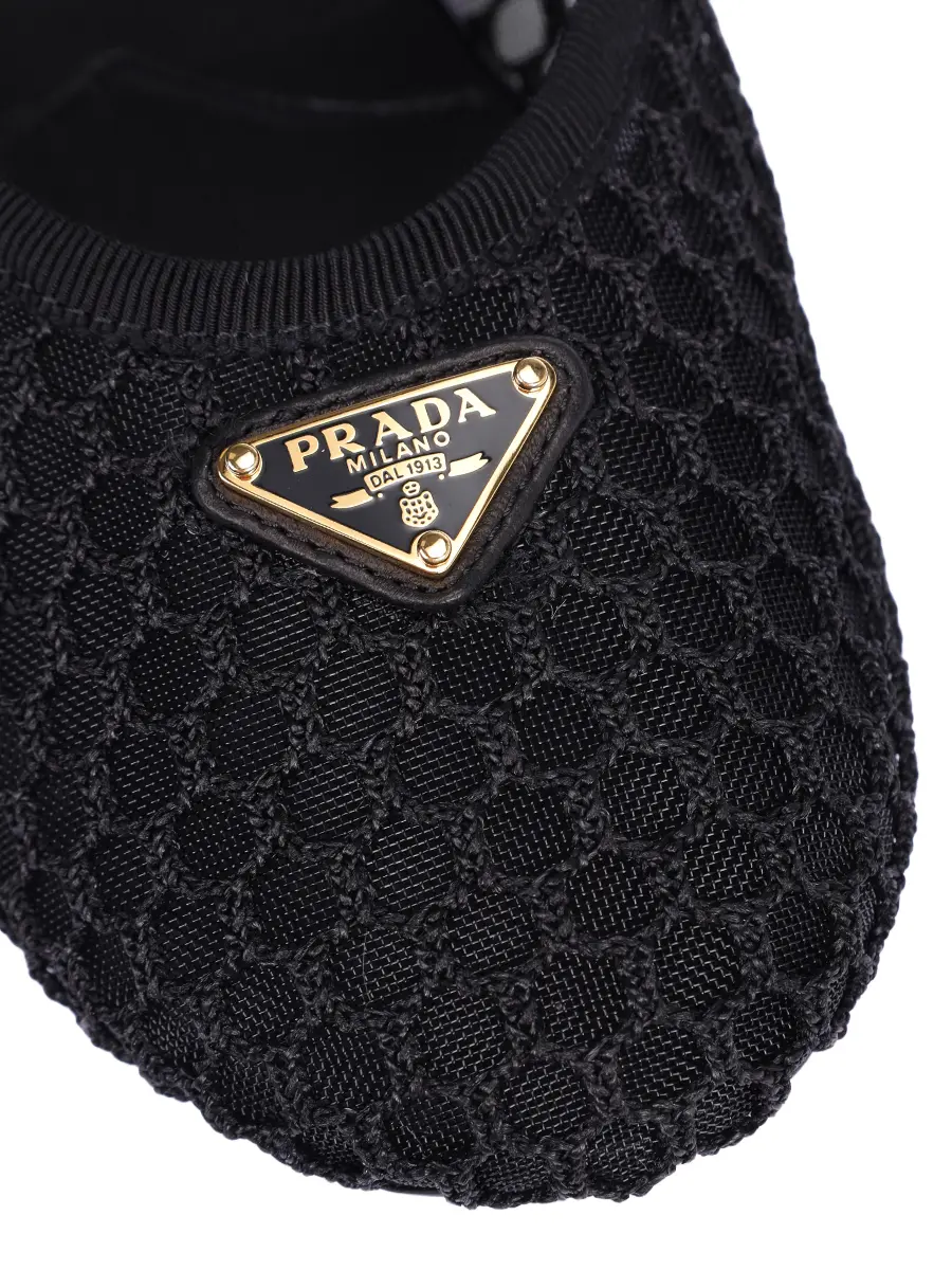 Балетки текстильные