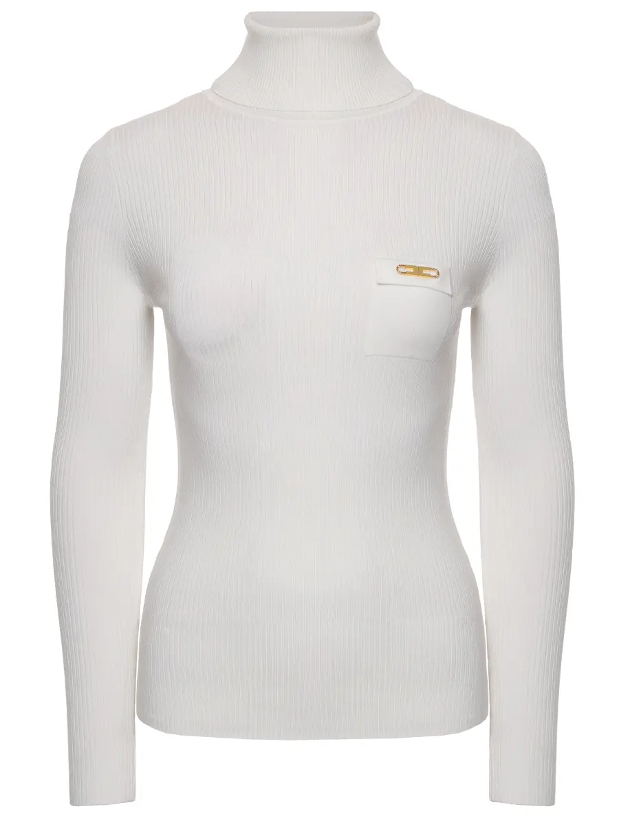 Водолазка однотонная