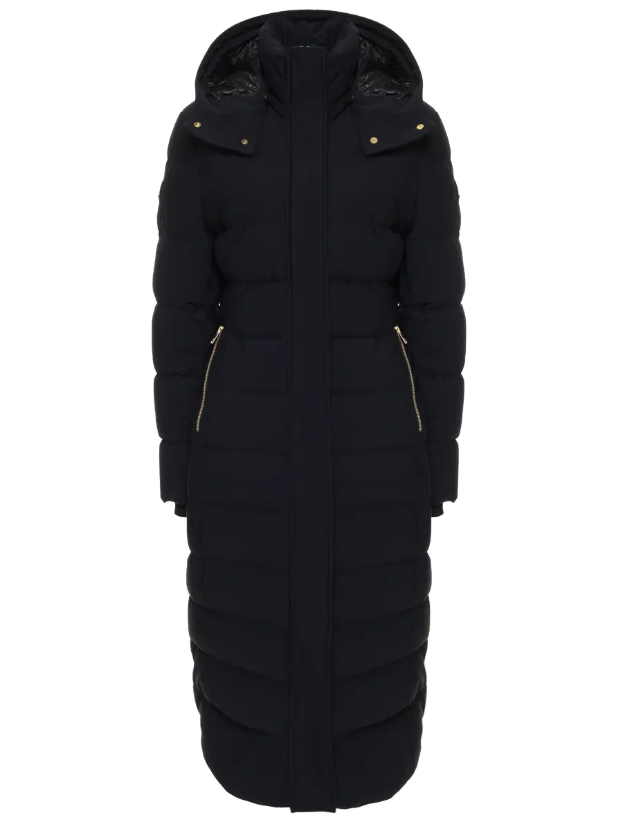 Пуховик однотонный