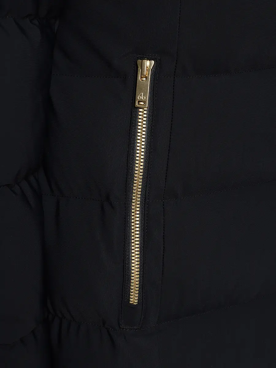 Пуховик однотонный