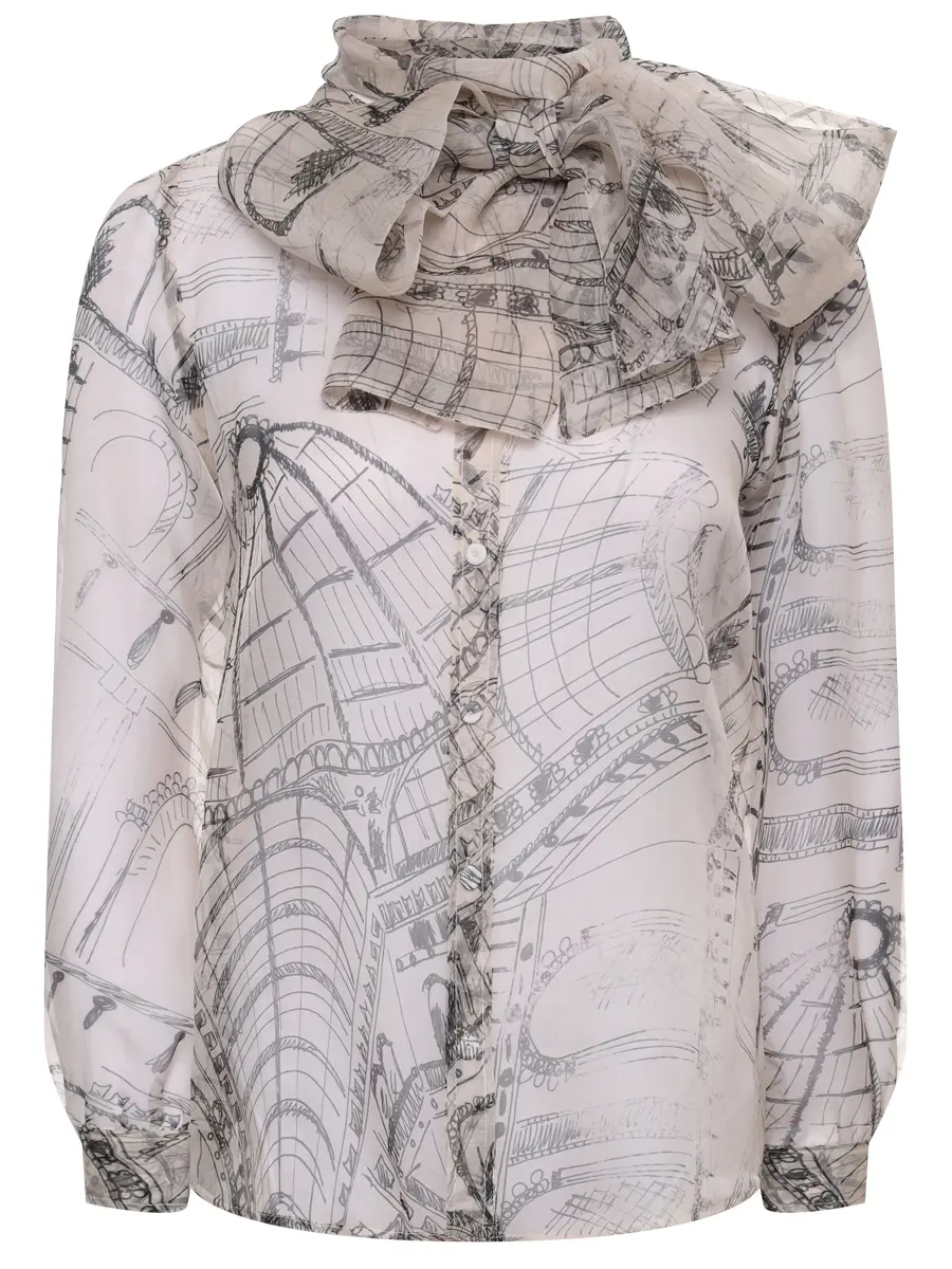 Блуза шелковая