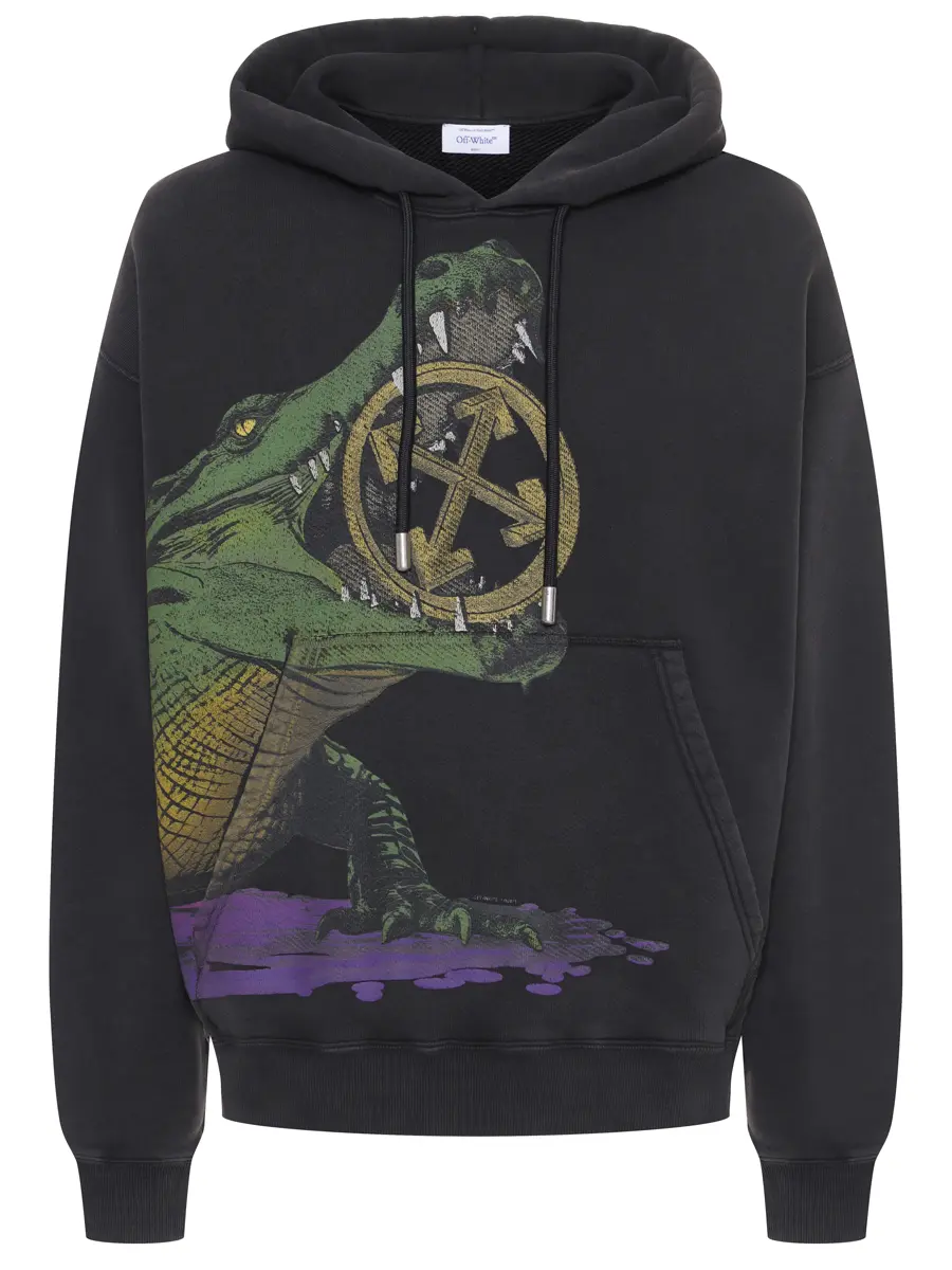 Худи хлопковое Croco Skate