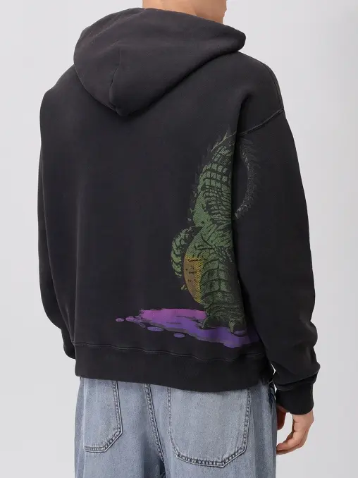 Худи хлопковое Croco Skate OFF-WHITE