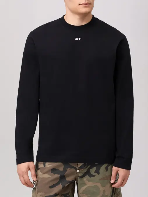 Лонгслив хлопковый OFF-WHITE