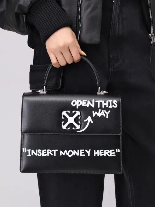 Сумка кожаная Jitney 1.4 OFF-WHITE