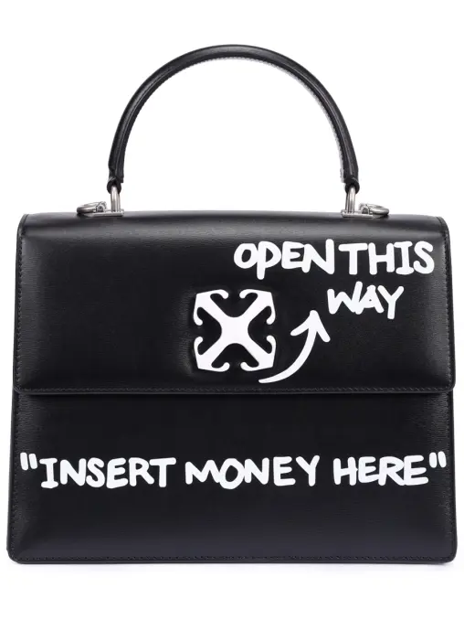 Сумка кожаная Jitney 1.4 OFF-WHITE