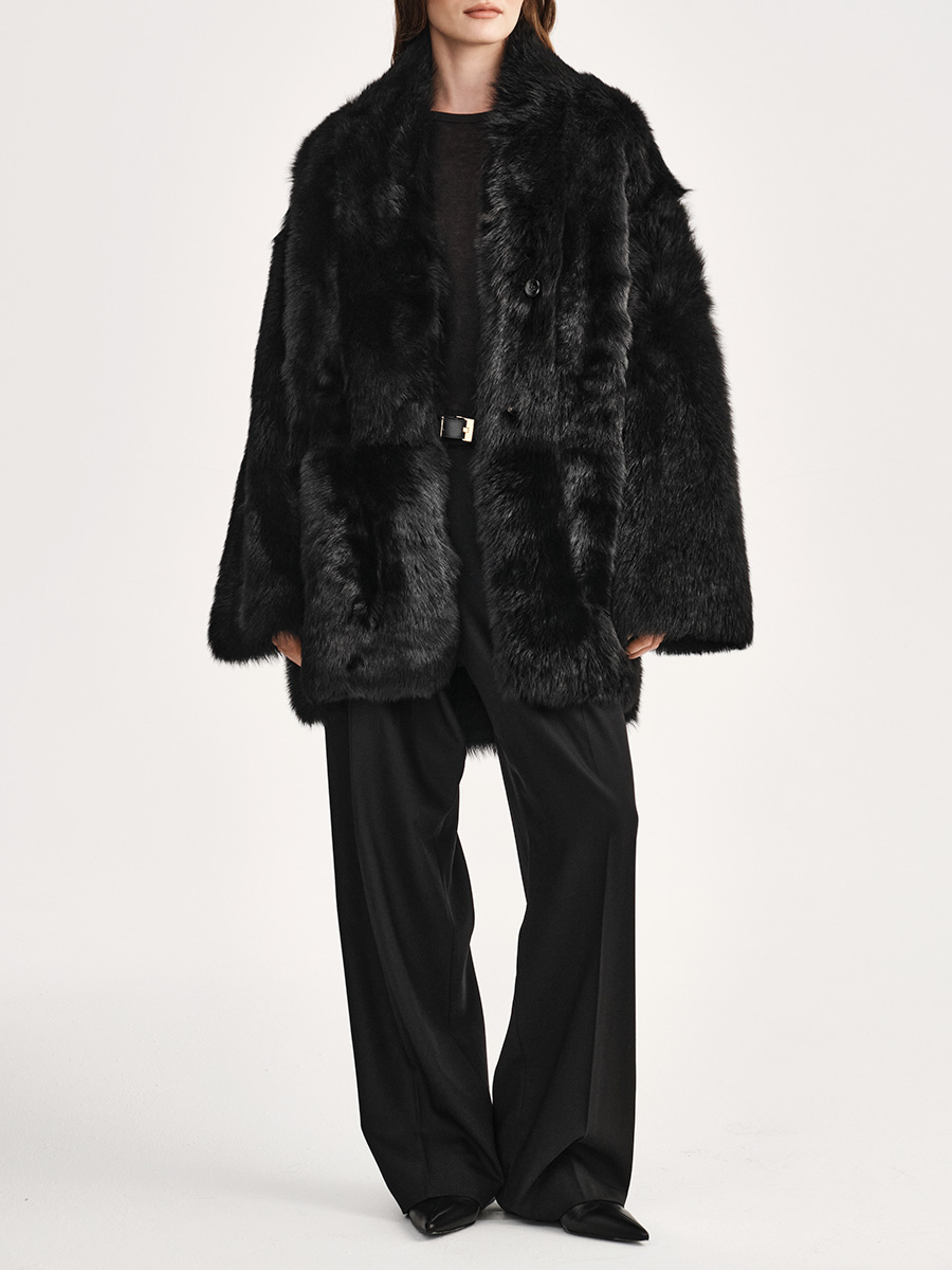 Шуба Toscana однотонная