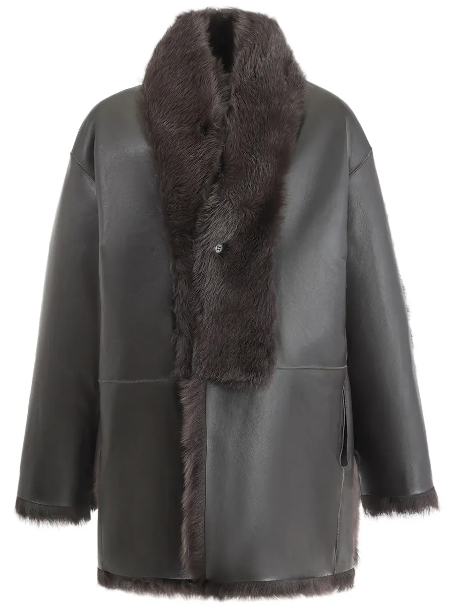 Шуба Toscana однотонная