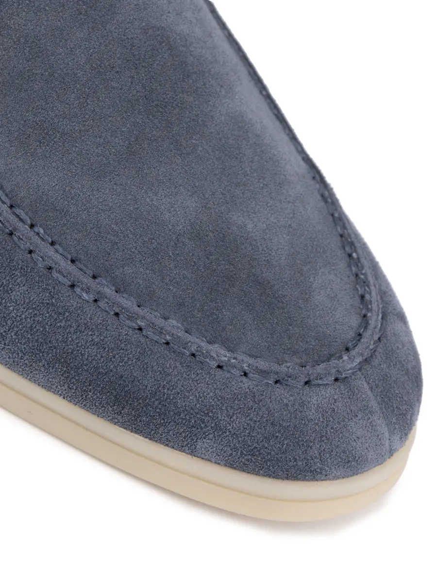 Лоферы замшевые