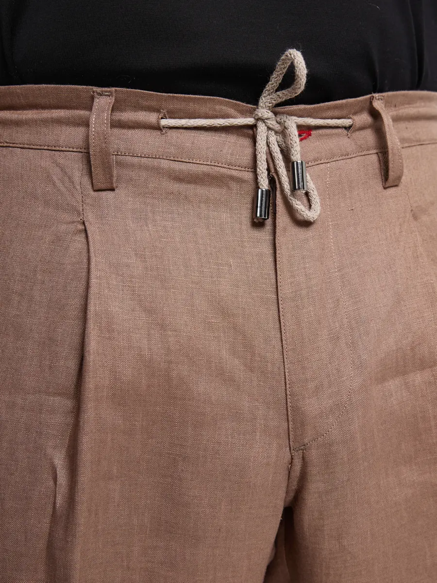 Брюки льняные