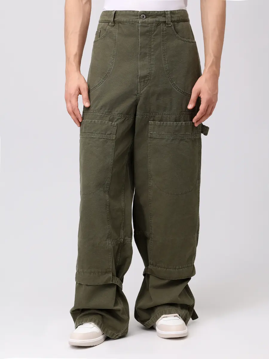 Брюки-карго хлопковые