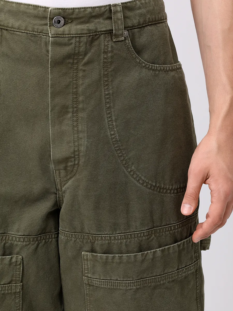 Брюки-карго хлопковые