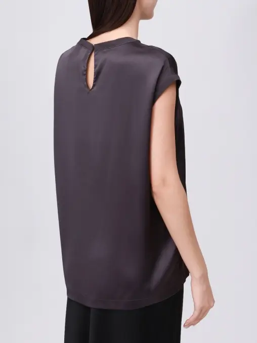 Топ шелковый BRUNELLO CUCINELLI