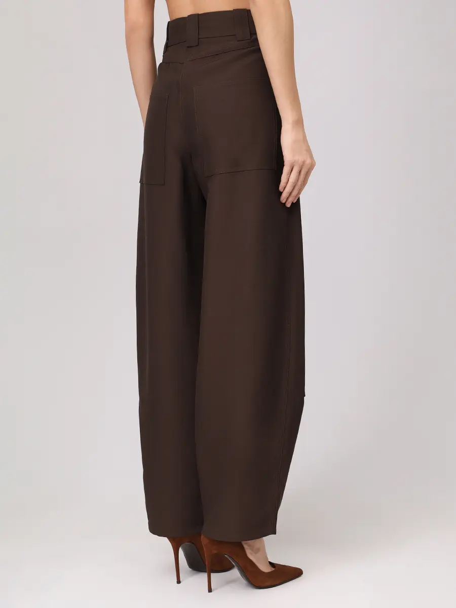 Брюки из вискозы и шерсти