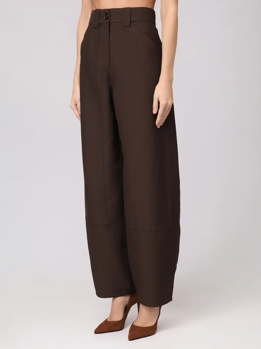 Брюки из вискозы и шерсти