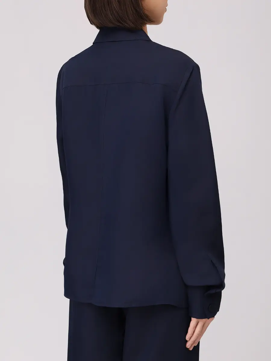 Рубашка из вискозы и шелка