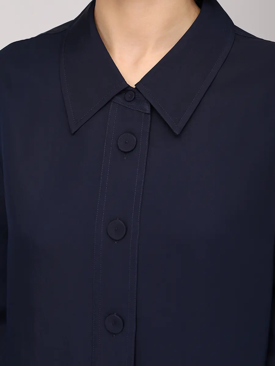 Рубашка из вискозы и шелка