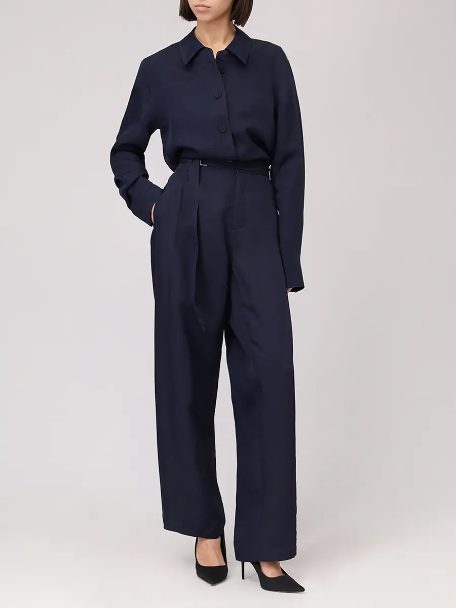 Брюки из вискозы и шелка