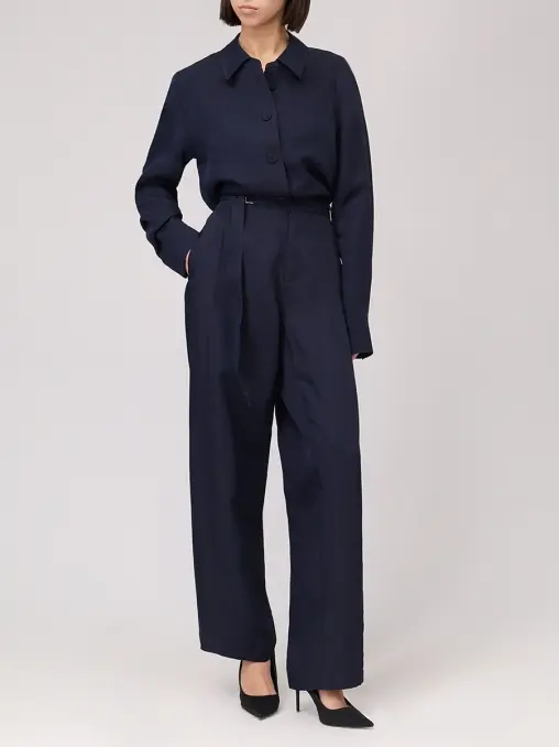 Брюки из вискозы и шелка CO