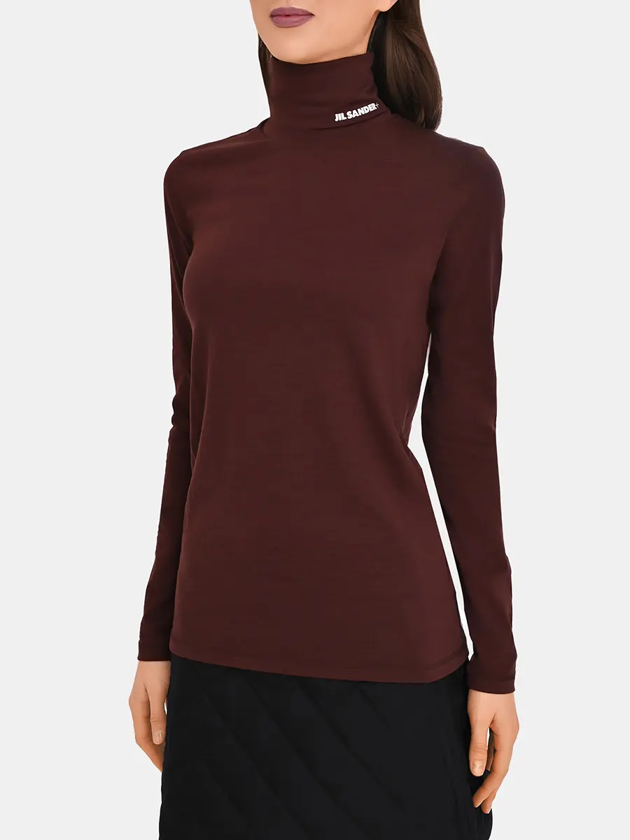 Водолазка однотонная