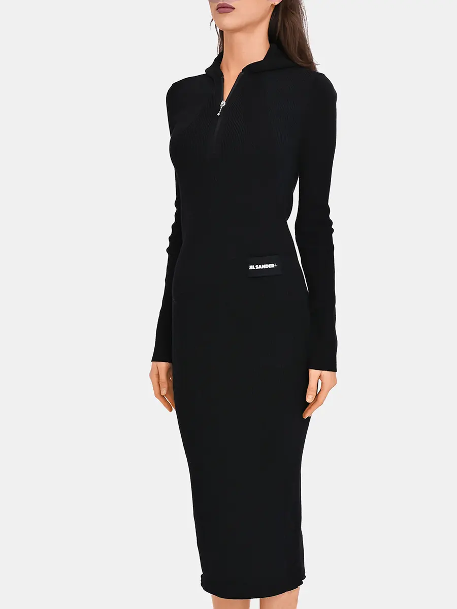 Платье однотонное