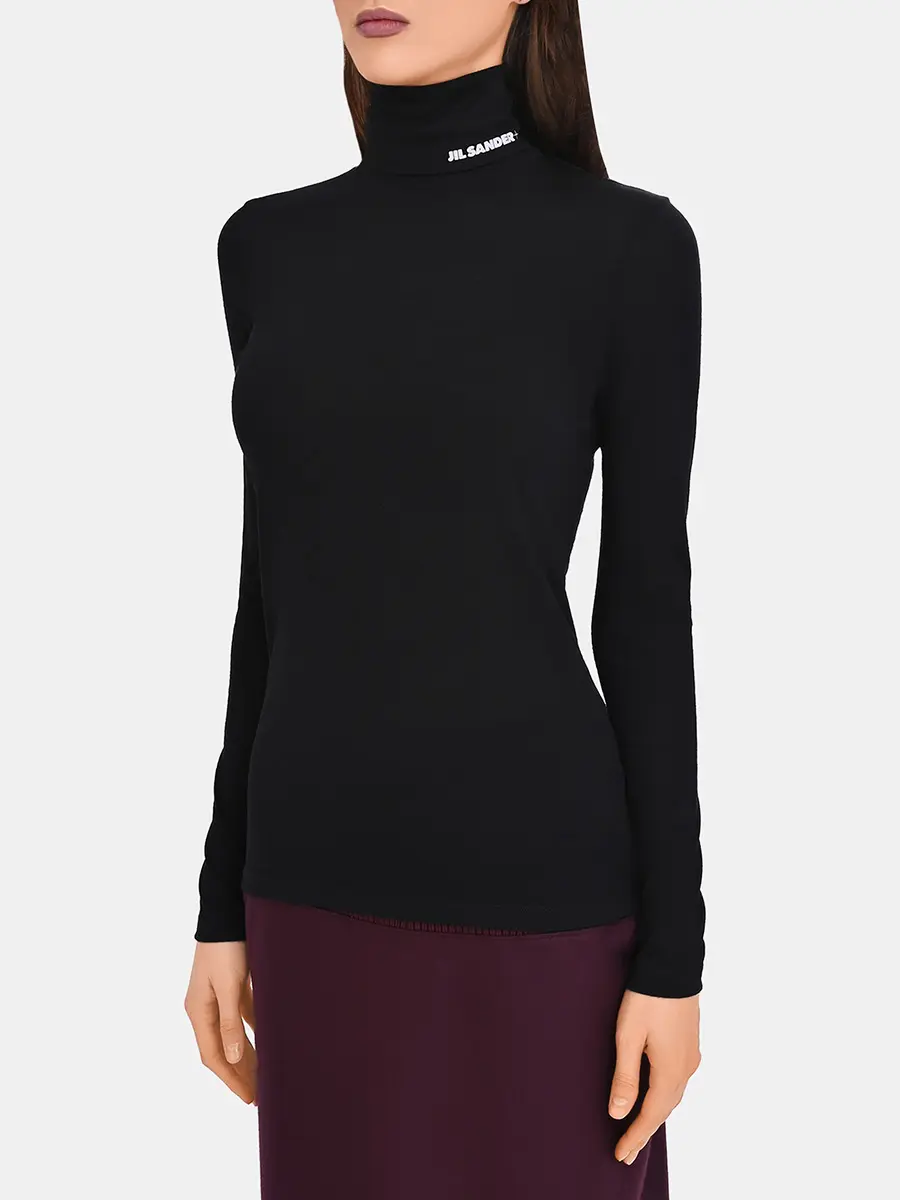 Водолазка однотонная