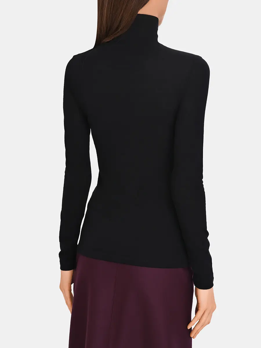 Водолазка однотонная