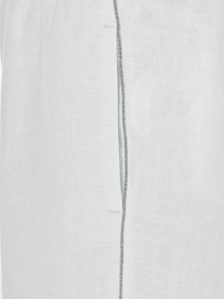 Брюки льняные