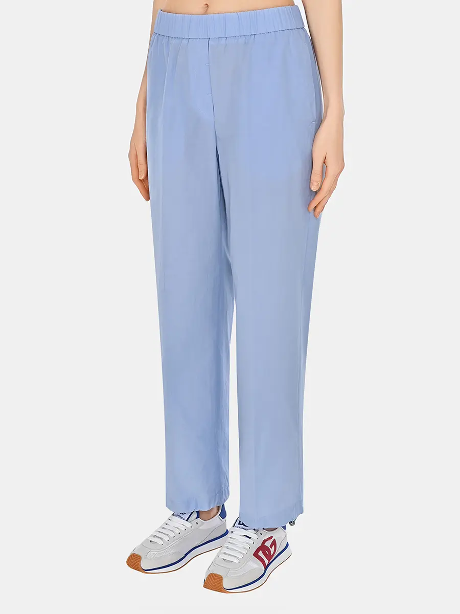 Брюки однотонные