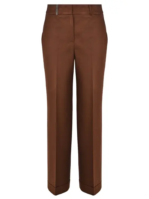 Брюки из вискозы и хлопка PESERICO