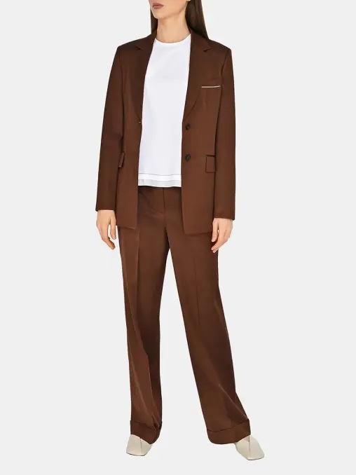 Брюки из вискозы и хлопка PESERICO