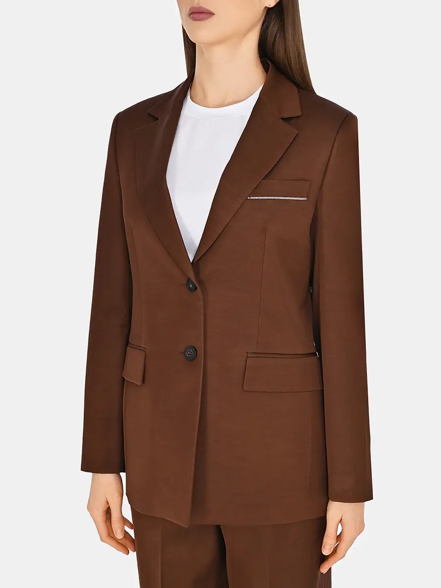 Пиджак из вискозы и хлопка