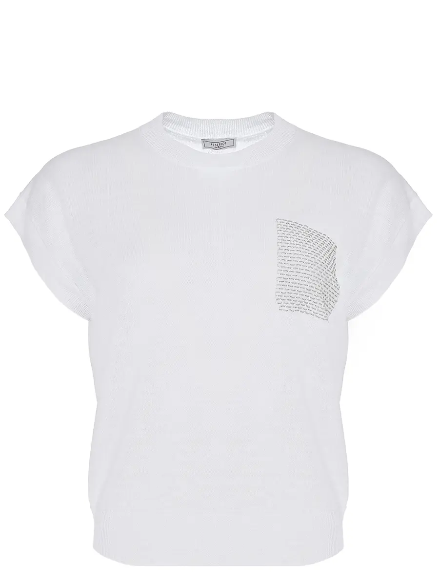 Топ изо льна и хлопка