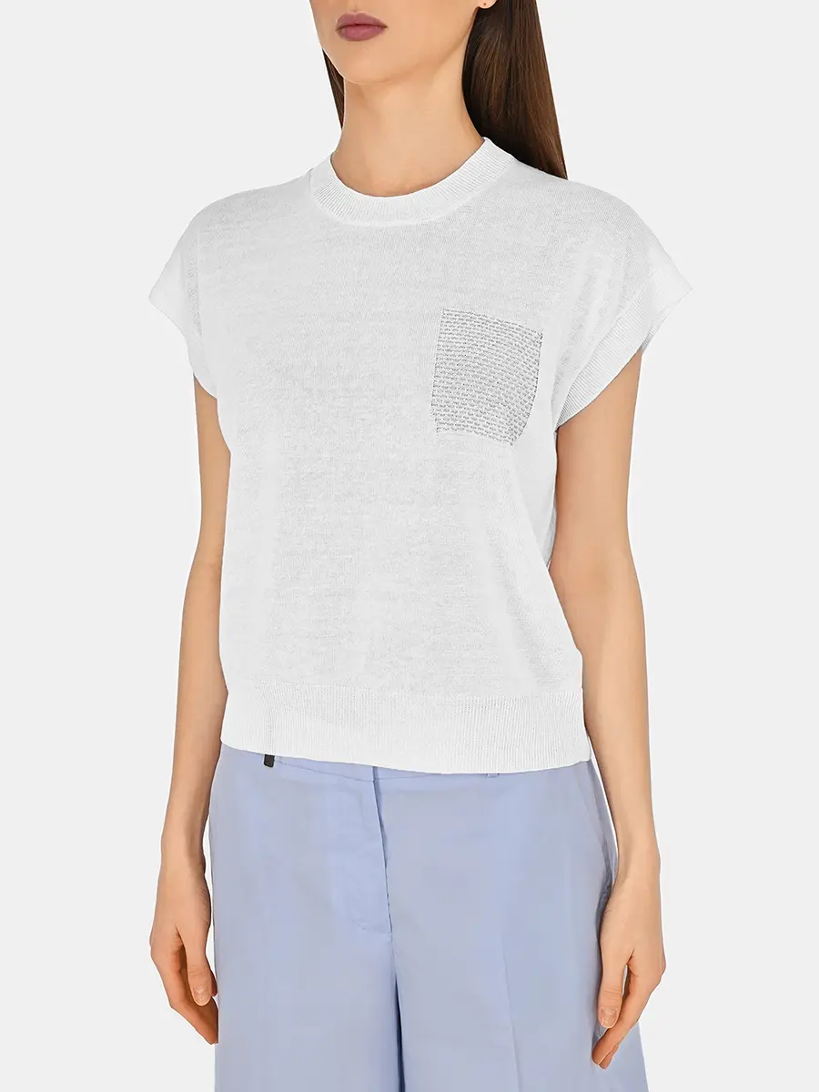 Топ изо льна и хлопка