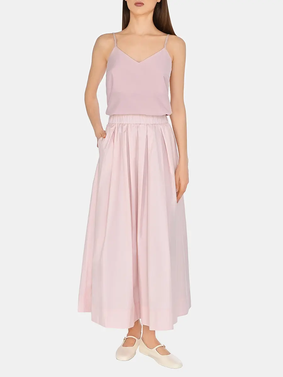 Юбка однотонная