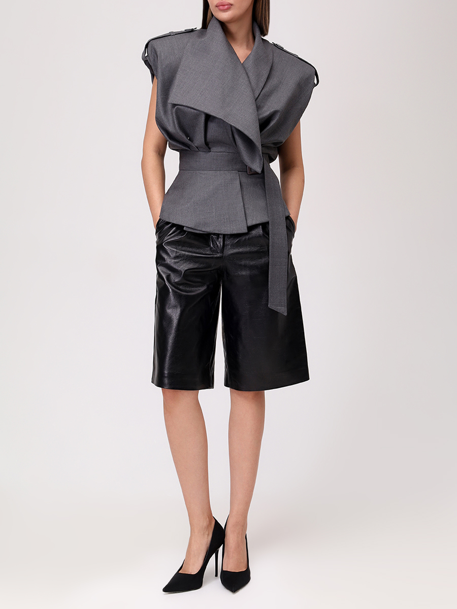 Бермуды Adele кожаные