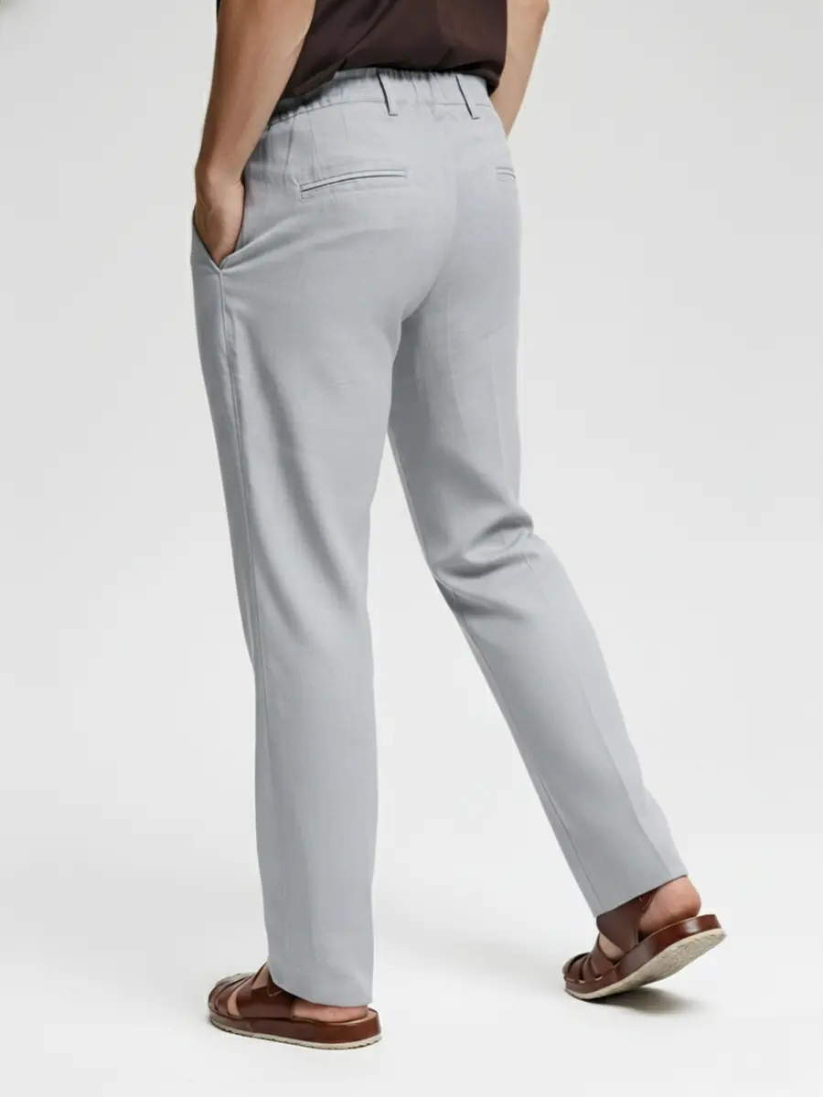 Брюки льняные