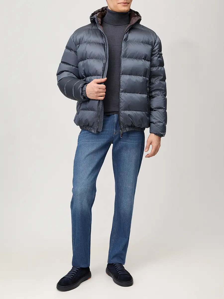 Пуховик стеганый