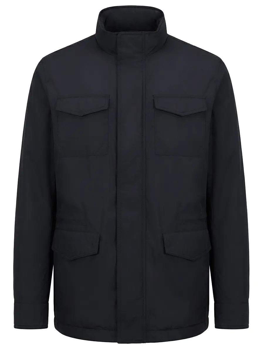 Пуховик однотонный