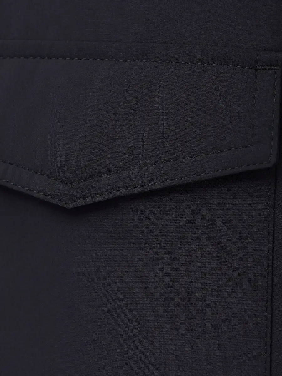 Пуховик однотонный