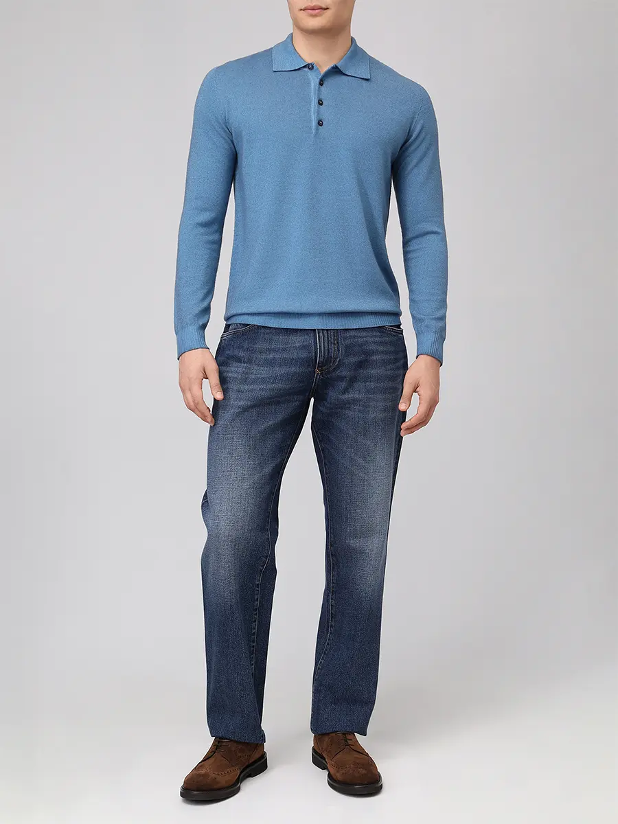 Поло из шерсти