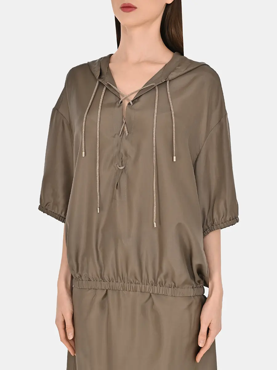 Блуза шелковая