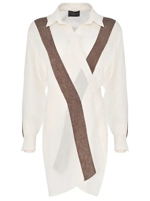 Блуза изо льна и вискозы LORENA ANTONIAZZI