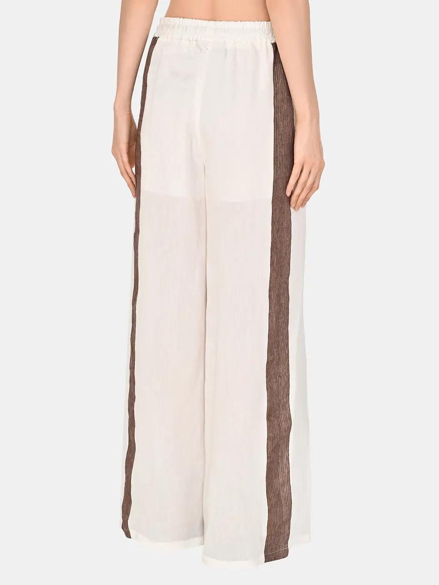 Брюки изо льна и вискозы