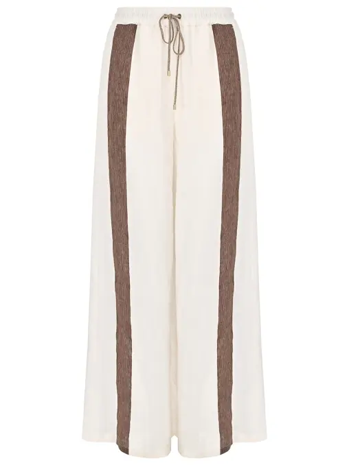 Брюки изо льна и вискозы LORENA ANTONIAZZI